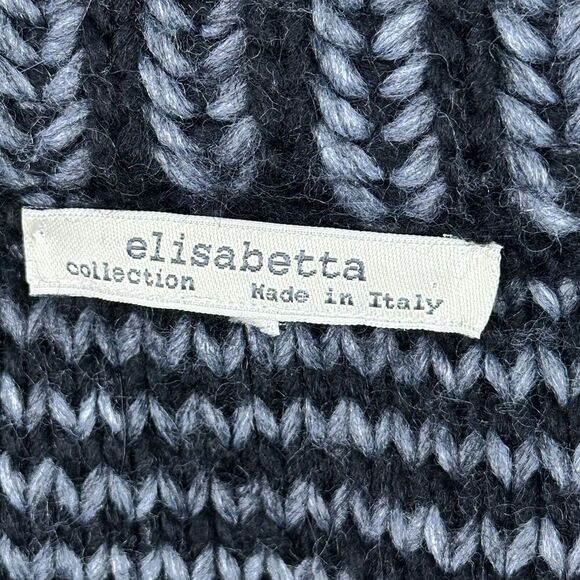Elisabetta Collection Zip Cardigan Sweater Gray Wool Alpaca Blend Italy S/M - Picture 7 of 15